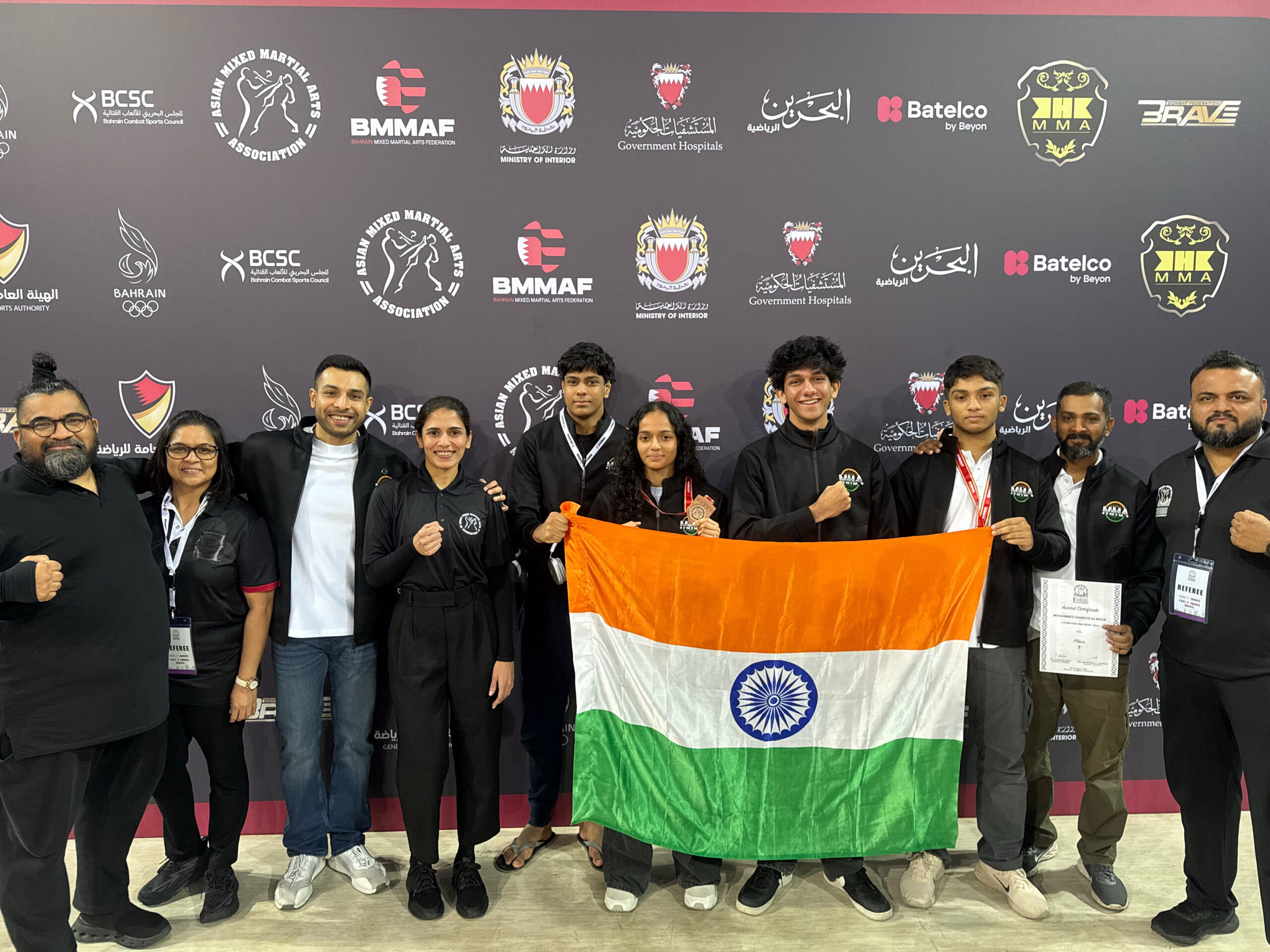 India Secures Strong Footing in MMA at AMMA Youth Championship – All Set for Asian