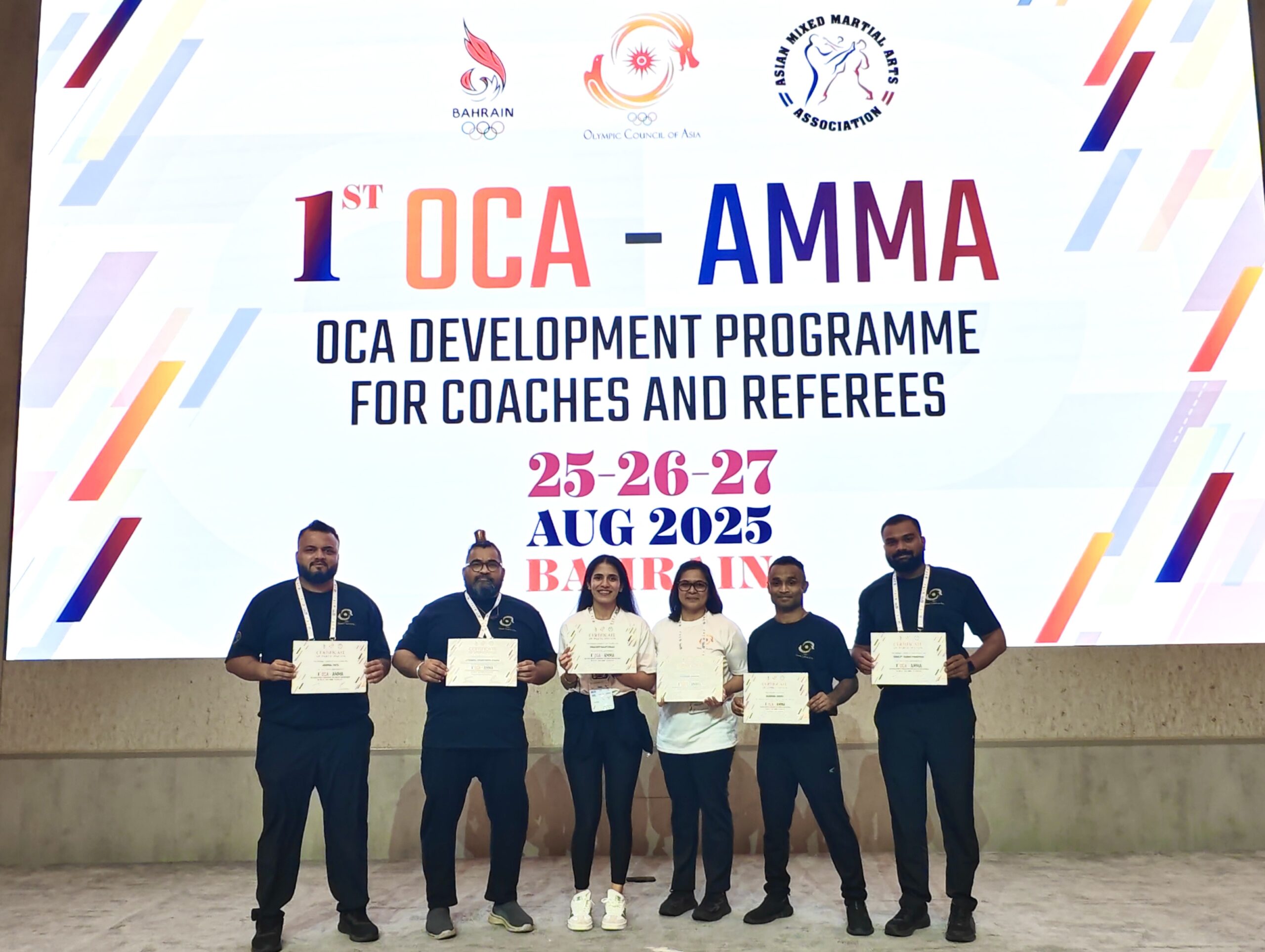 Six Indian Officials Represent MMA-SFI at OCA-AMMA Seminar